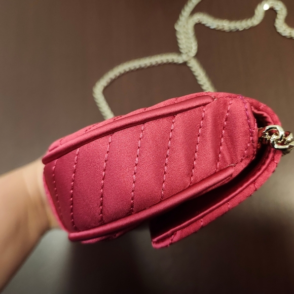 NWT Guess Pink/Gold Jewel Mini Flap Clutch Purse - Picture 6 of 12